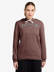 Nike Burgundy Red Phoenix Fleece Standard Pullover Varsity Logo Hoodie - Image 1 of 3