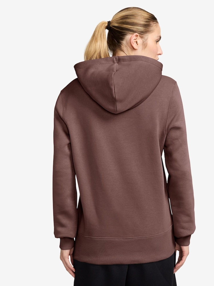 Nike Burgundy Red Phoenix Fleece Standard Pullover Varsity Logo Hoodie - Image 2 of 3