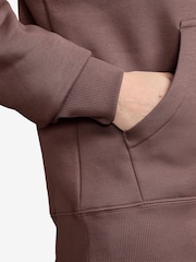 Nike Burgundy Red Phoenix Fleece Standard Pullover Varsity Logo Hoodie - Image 3 of 3