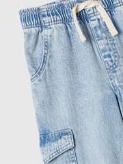 Gap Blue Wide Leg Pull On Cargo Jeans (4-13yrs) - Image 5 of 6