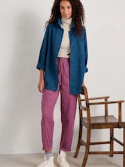 Seasalt Cornwall Natural Landing Roll Neck Long Sleeve Top - Image 3 of 5