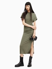 AllSaints Green Natalie Dress - Image 1 of 7