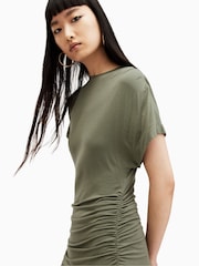 AllSaints Green Natalie Dress - Image 5 of 7