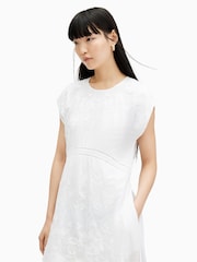 AllSaints White 100% Cotton Gianna Dress - Image 2 of 4