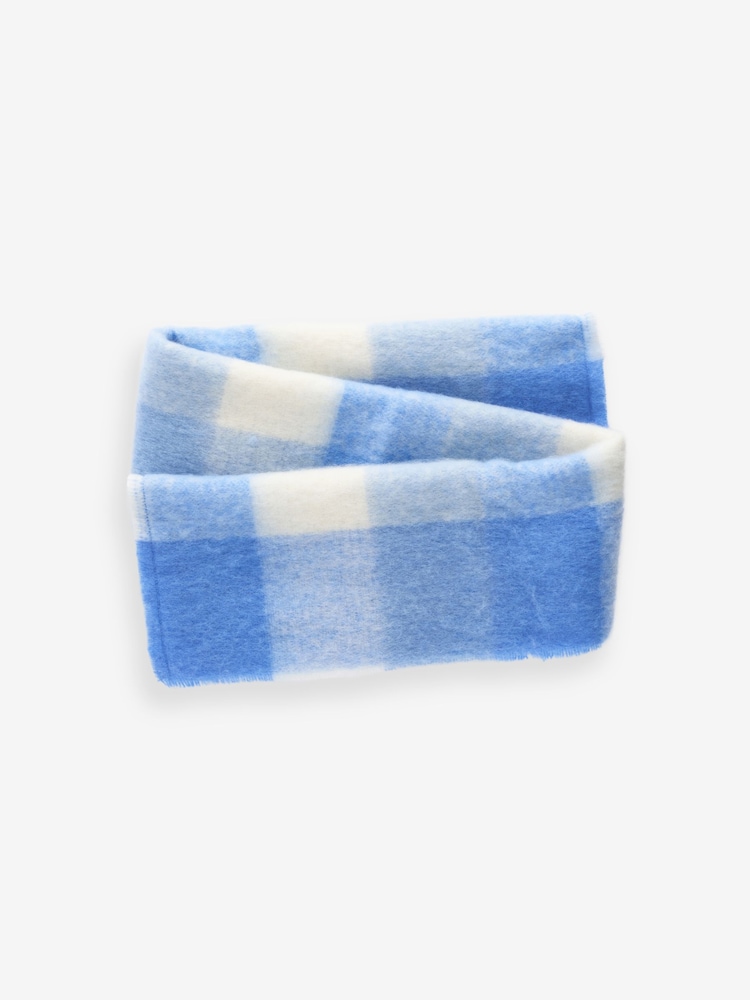 Blue Check Scarf (3-16yrs) - Image 1 of 2