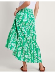 Monsoon Green 100% Cotton Lani Maxi Skirt - Image 3 of 5