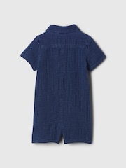 Gap Crinkle-Gaze Henley-Strampler (Neugeborene bis24Monate) - Bild 2 von 3