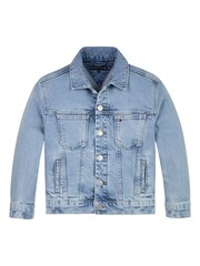 Tommy Hilfiger Blue Oversized Trucker Denim Jacket - Image 1 of 2