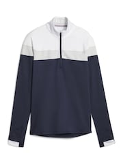 Puma Blue Womens Golf Lightweight Quarter-Zip Top - Image 1 of 2