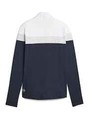 Puma Blue Womens Golf Lightweight Quarter-Zip Top - Image 2 of 2