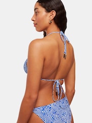 Whistles Blue Ripple Wave Bikini Top - Image 3 of 5