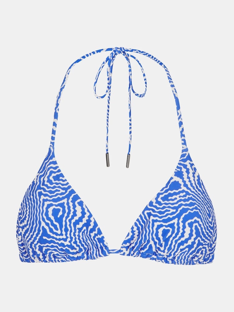 Whistles Blue Ripple Wave Bikini Top - Image 5 of 5