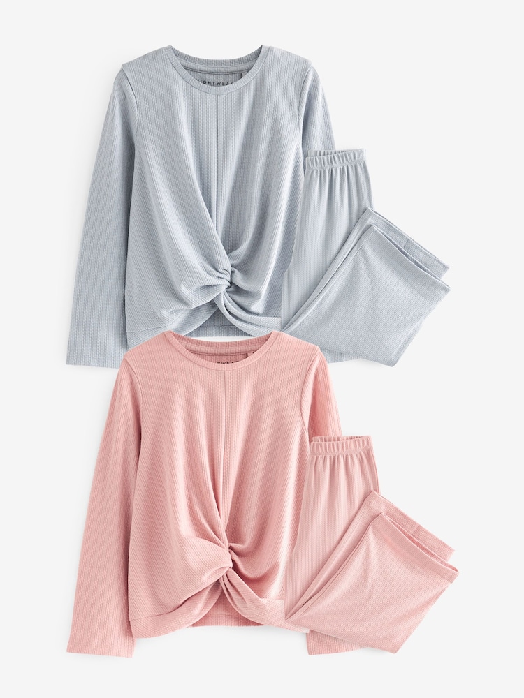 Rose/Gris - Pyjama Twist Front Ample Jersey 2 Lot (6-16yrs) - Image 3 of 6