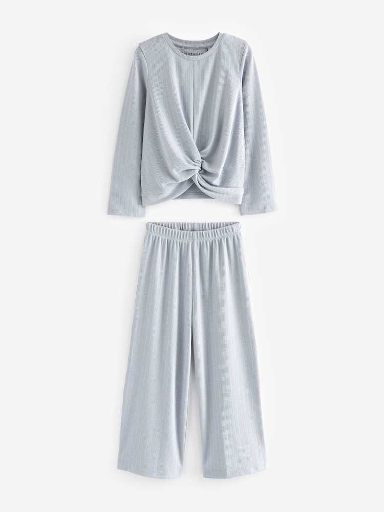 Rose/Gris - Pyjama Twist Front Ample Jersey 2 Lot (6-16yrs) - Image 4 of 6