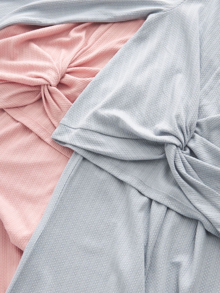 rožnata/siva - Twist Front v širokem kroju; s širokimi hlačnicami Jersey Pyjamas 2 komplet (6-16yrs) - Slika 6 iz 6 rožnata/siva - Twist Front v širokem kroju; s širokimi hlačnicami Jersey Pyjamas 2 komplet (6-16yrs) - Slika 6 iz 6
