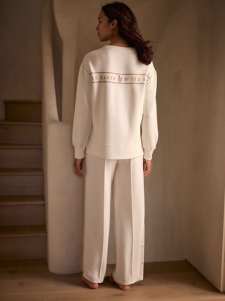 B by Ted Baker Ribbed Wide Leg Joggers - Image 2 of 8