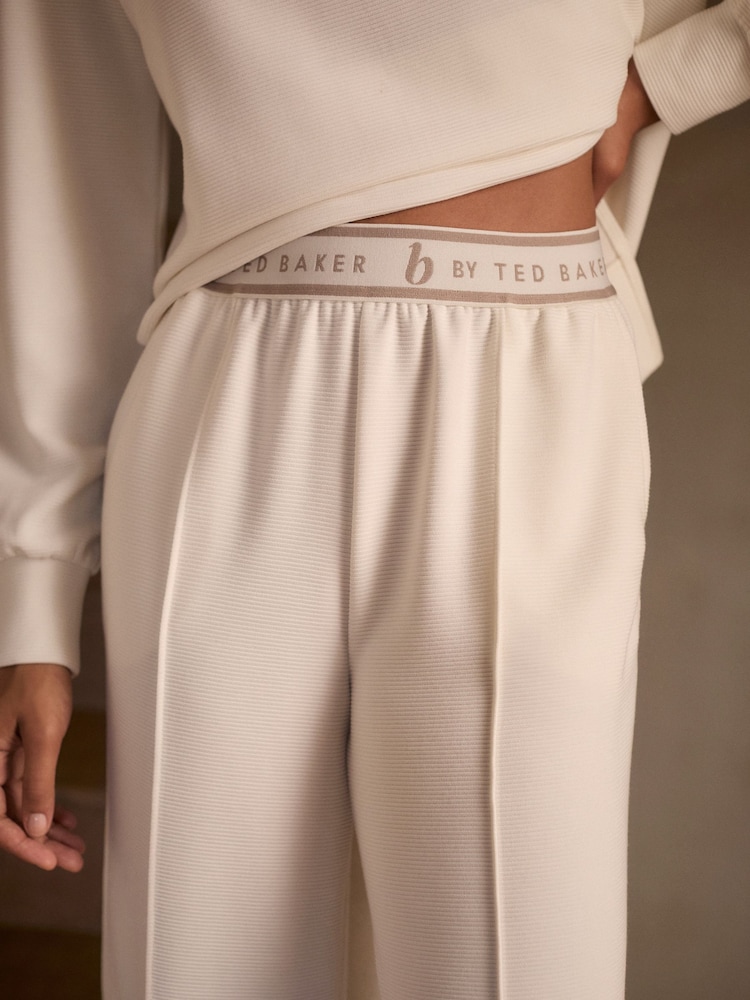 Crème - Jogging B by Ted Baker large côtelé - Image 3 of 8