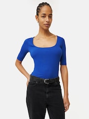 Jigsaw Scoop Neck Rib Top - Image 1 of 6