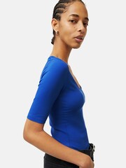 Jigsaw Scoop Neck Rib Top - Image 4 of 6
