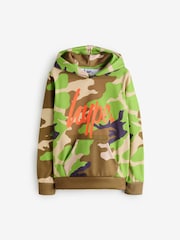 Zielony - Hype. Boys Green Script Hoodie - Image 1 of 3