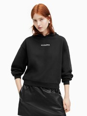 AllSaints Black Fortuna Pippa Hoodie - Image 1 of 6