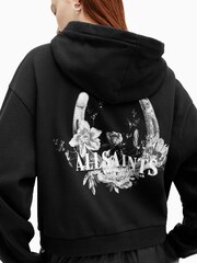 AllSaints Black Fortuna Pippa Hoodie - Image 5 of 6