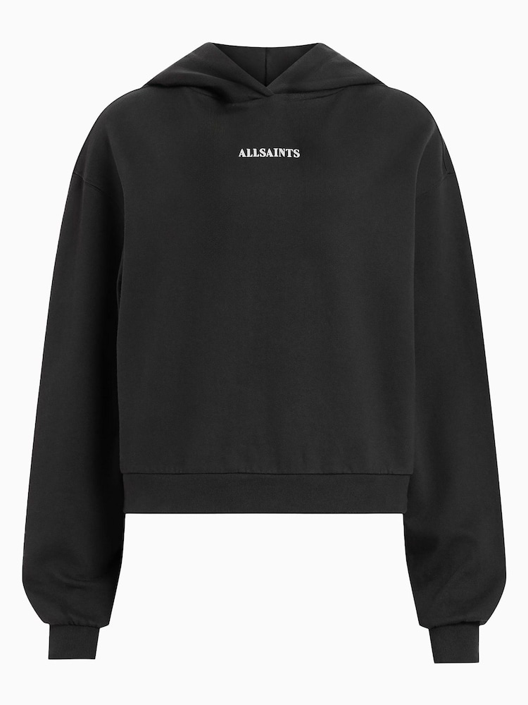AllSaints Black Fortuna Pippa Hoodie - Image 6 of 6