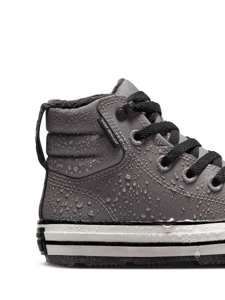 Converse Grey Chuck Taylor Leather Junior Berkshire Boots - Image 11 of 11