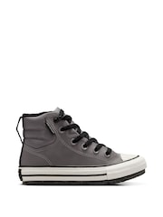 Converse Grey Chuck Taylor Leather Junior Berkshire Boots - Image 3 of 11