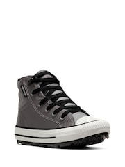 Converse Grey Chuck Taylor Leather Junior Berkshire Boots - Image 4 of 11