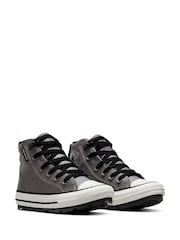 Converse Grey Chuck Taylor Leather Junior Berkshire Boots - Image 5 of 11