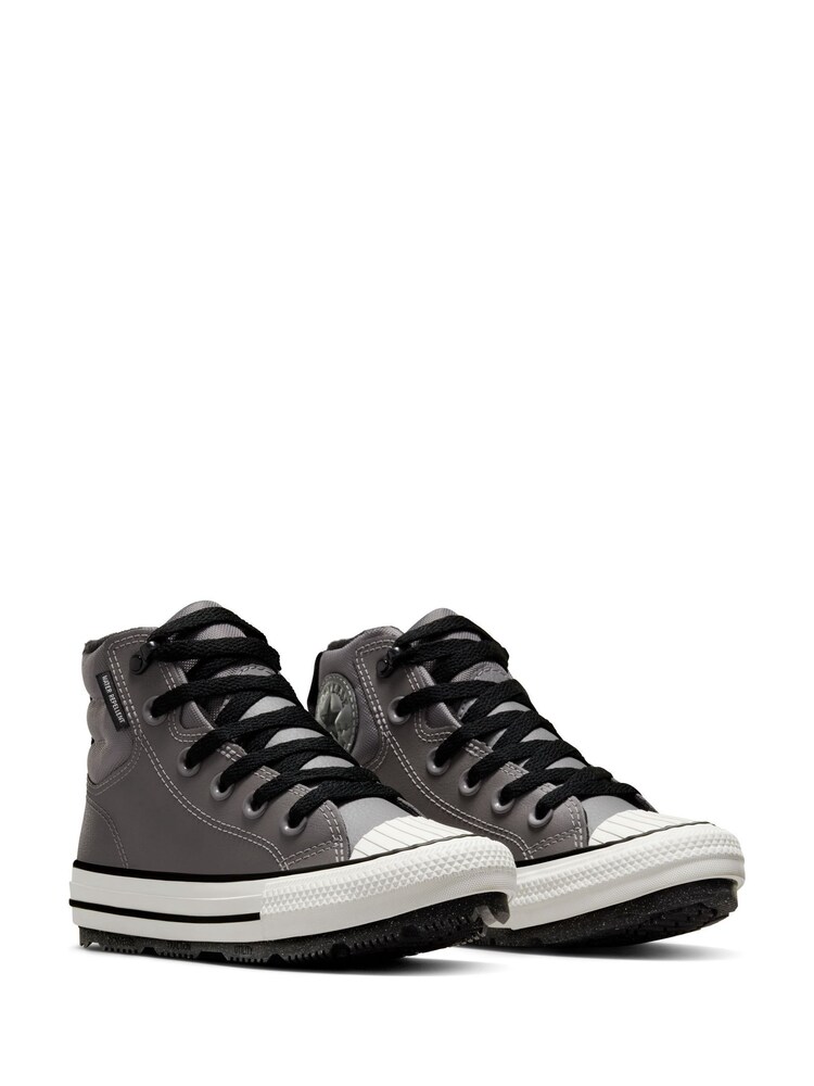 Converse Grey Chuck Taylor Leather Junior Berkshire Boots - Image 5 of 11