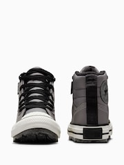 Converse Grey Chuck Taylor Leather Junior Berkshire Boots - Image 6 of 11
