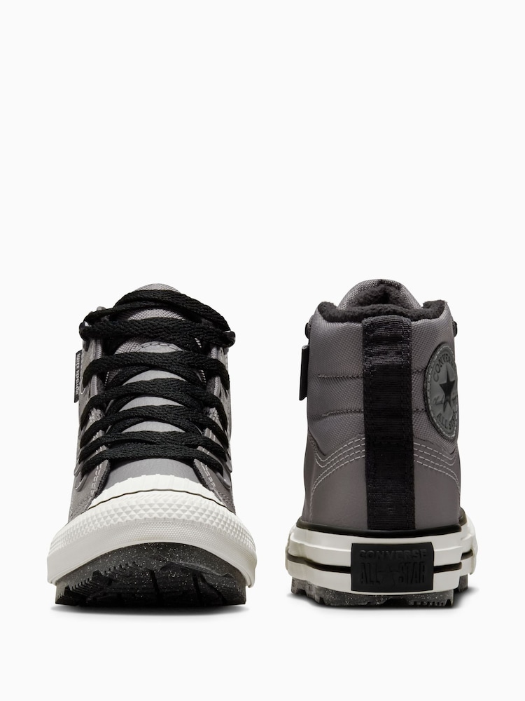 Converse Grey Chuck Taylor Leather Junior Berkshire Boots - Image 6 of 11