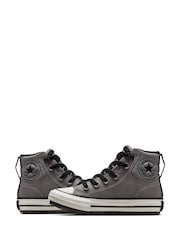 Converse Grey Chuck Taylor Leather Junior Berkshire Boots - Image 7 of 11
