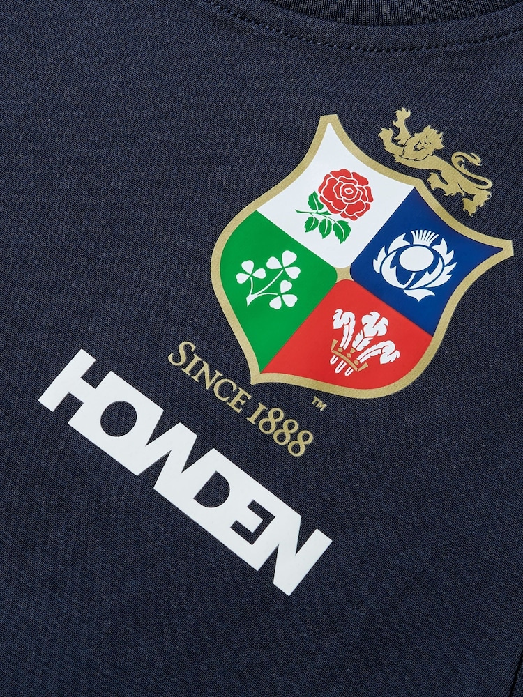 Canterbury Blue British & Irish Lions Rugby Cotton Jersey T-Shirt - Image 2 of 8
