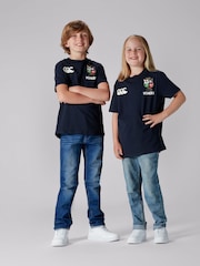 Canterbury Blue British & Irish Lions Rugby Cotton Jersey T-Shirt - Image 5 of 8