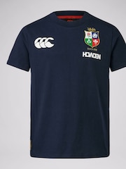 Canterbury Blue British & Irish Lions Rugby Cotton Jersey T-Shirt - Image 8 of 8