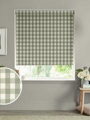 Sophie Allport Green Gingham Made to Measure Roller Blinds - Image 1 of 6