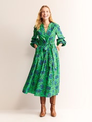 Boden Green Jen Cotton Midi Dress - Image 1 of 6