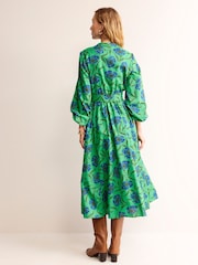 Boden Green Jen Cotton Midi Dress - Image 2 of 6