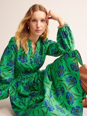Boden Green Jen Cotton Midi Dress - Image 3 of 6