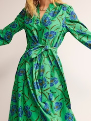 Boden Green Jen Cotton Midi Dress - Image 4 of 6