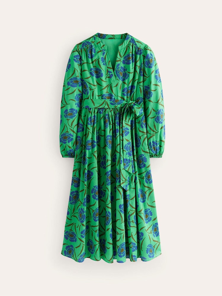 Boden Green Jen Cotton Midi Dress - Image 6 of 6