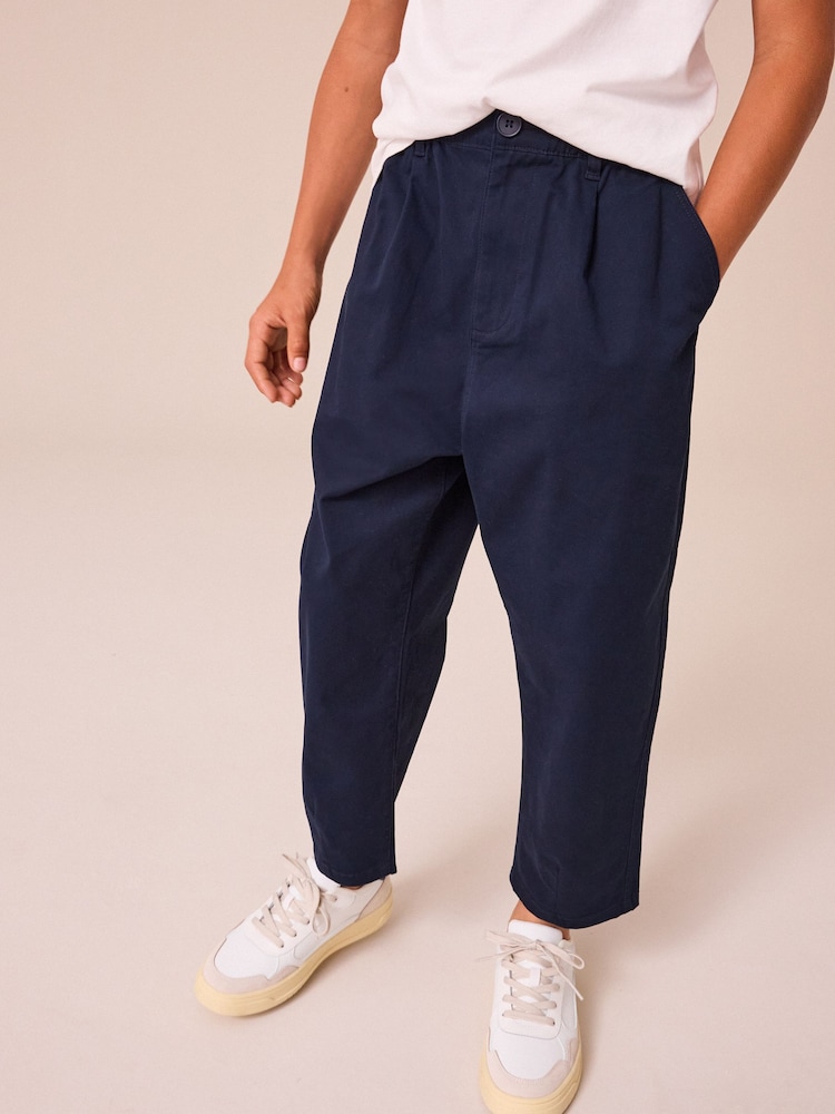 Navy Tapered Smart Trousers (3-16yrs) - Image 1 of 5 Navy Tapered Smart Trousers (3-16yrs) - Image 1 of 5