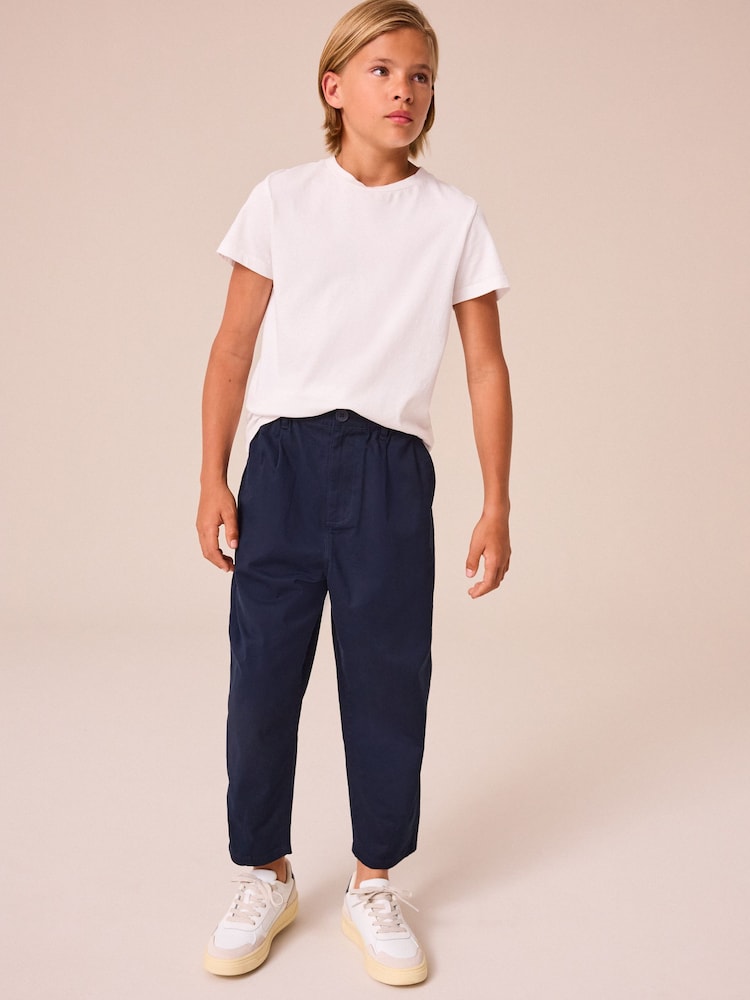 Navy Tapered Smart Trousers (3-16yrs) - Image 2 of 5 Navy Tapered Smart Trousers (3-16yrs) - Image 2 of 5