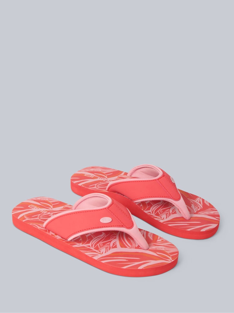 Animal Orange Womens Swish Flip Flops - Image 1 of 5 Animal Orange Womens Swish Flip Flops - Image 1 of 5