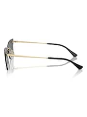 Ray Ban Gold Xime Rb3730 Irregular Sunglasses - Image 11 of 11