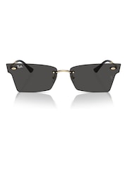 Ray Ban Gold Xime Rb3730 Irregular Sunglasses - Image 7 of 11