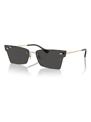 Ray Ban Gold Xime Rb3730 Irregular Sunglasses - Image 8 of 11